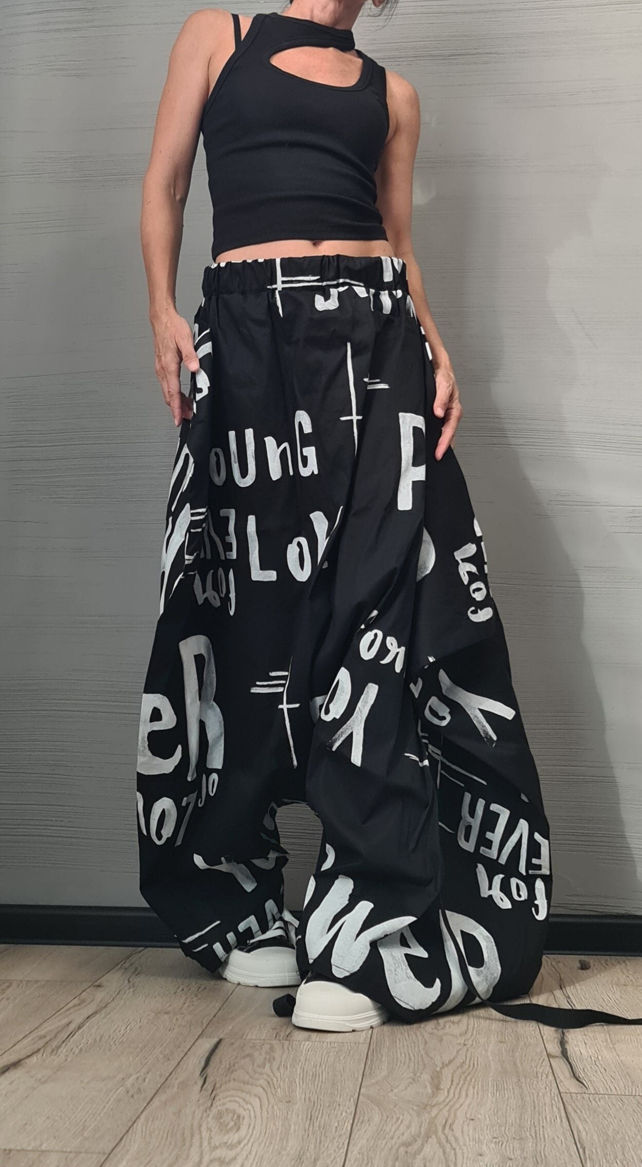 New collection Trousers Skirt, Loose Pants, Extravagant Harem Pants, Women Pants,Avant-garde, Deconstructed trousers DRESSSHOESCODE