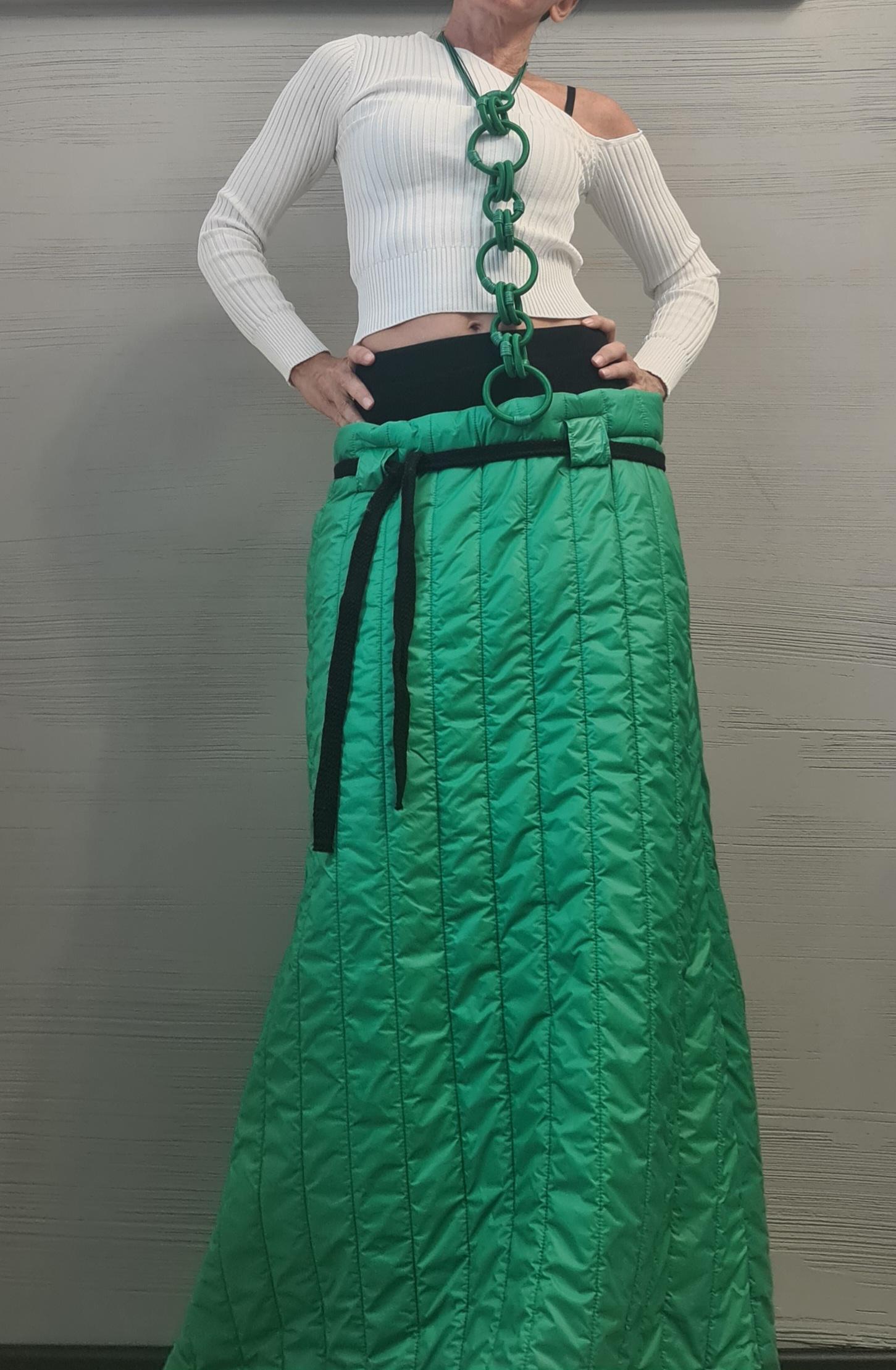 Extravagant Winter Skirt, Fashion in the mountains, Black&White, Long Winter Skirt, New collection 2025