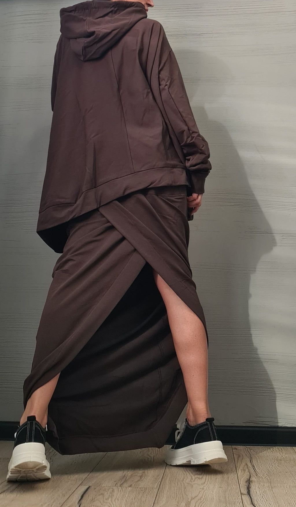 Loose Sweatshirt Hooded, Pencil Skirt, Set, Gothic Women Costume, Women Skirt Suit, Plus Size Clothing, Women Casual Outfit, Two Piece set