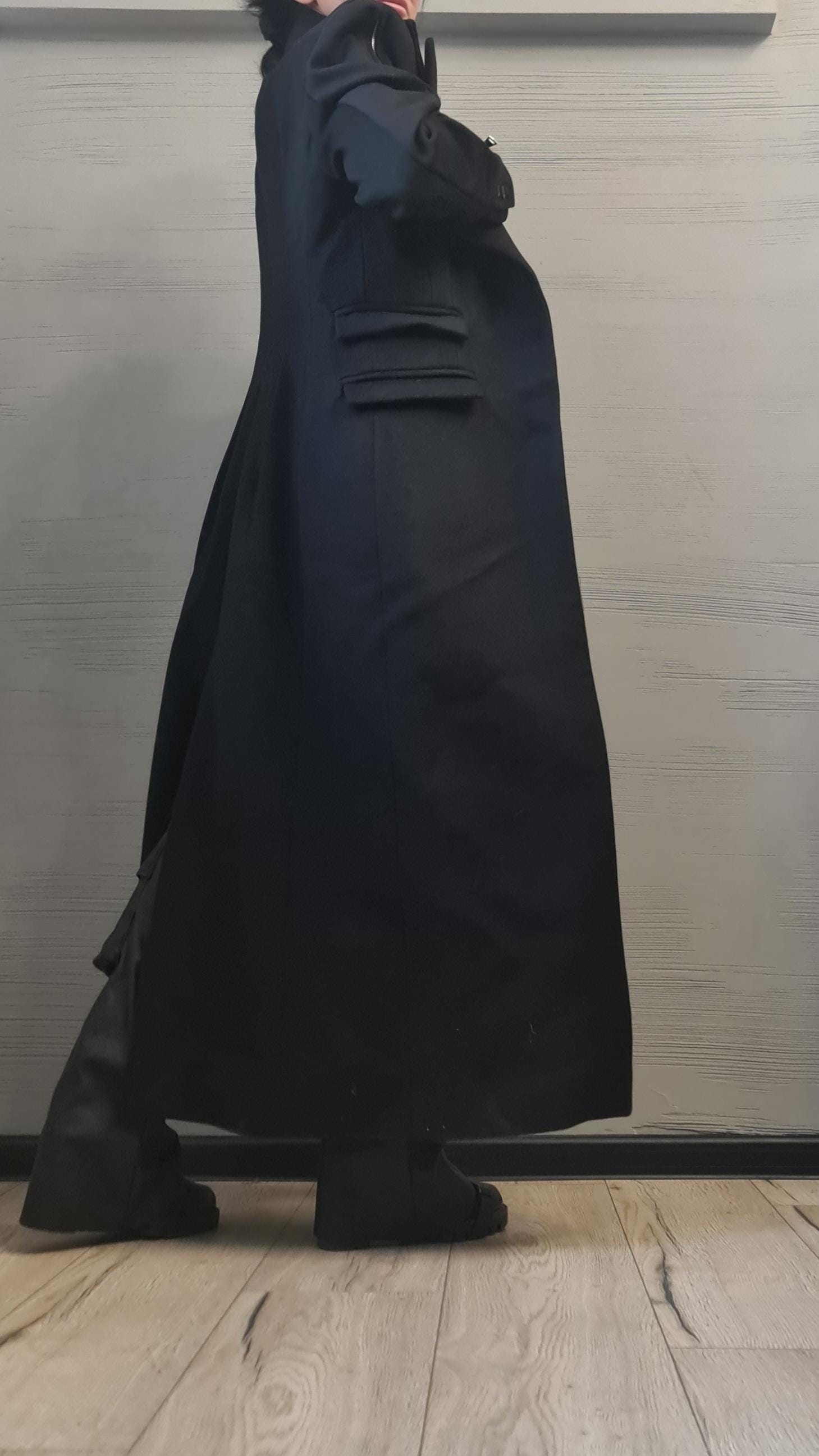 New collection Extravagant Long Coat Vest, Avant Garde  Coat, Wool Coat, Gothic Coat, Plus Size Clothingq DRESSSOESCODE 2025