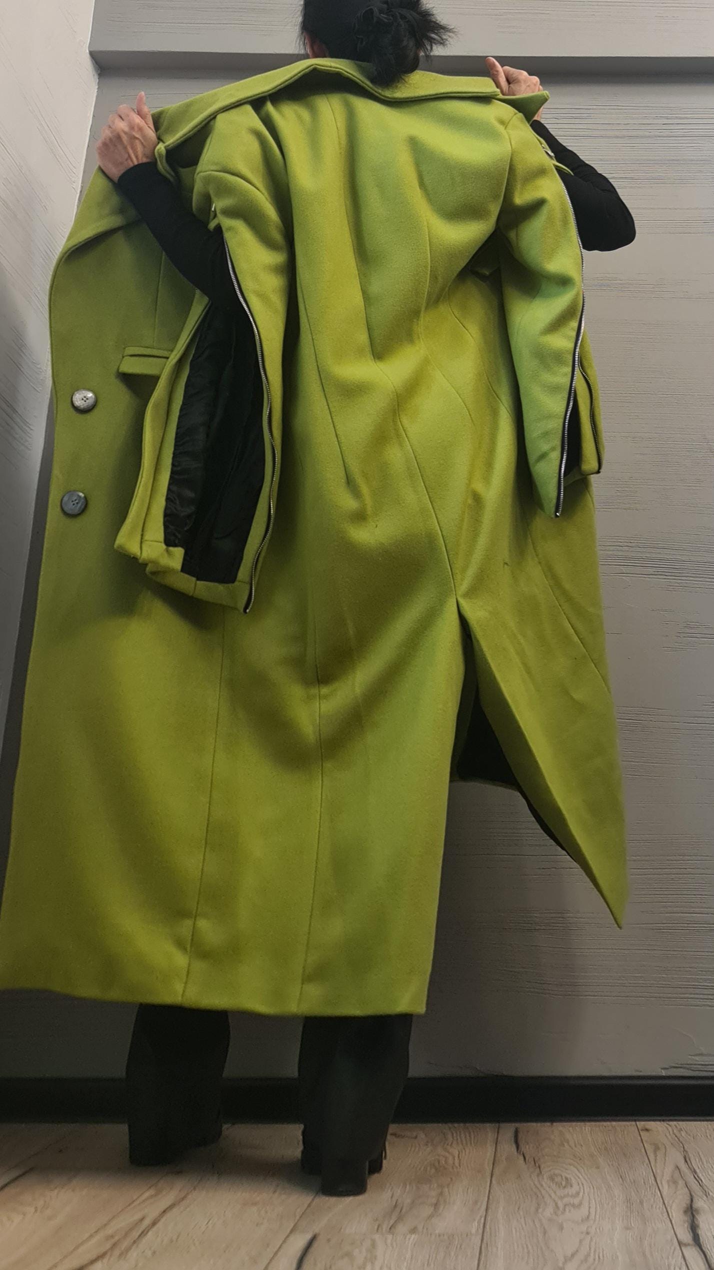 New collection Extravagant Long Coat Vest, Avant Garde  Coat, Wool Coat, Gothic Coat, Plus Size Clothingq DRESSSOESCODE 2025