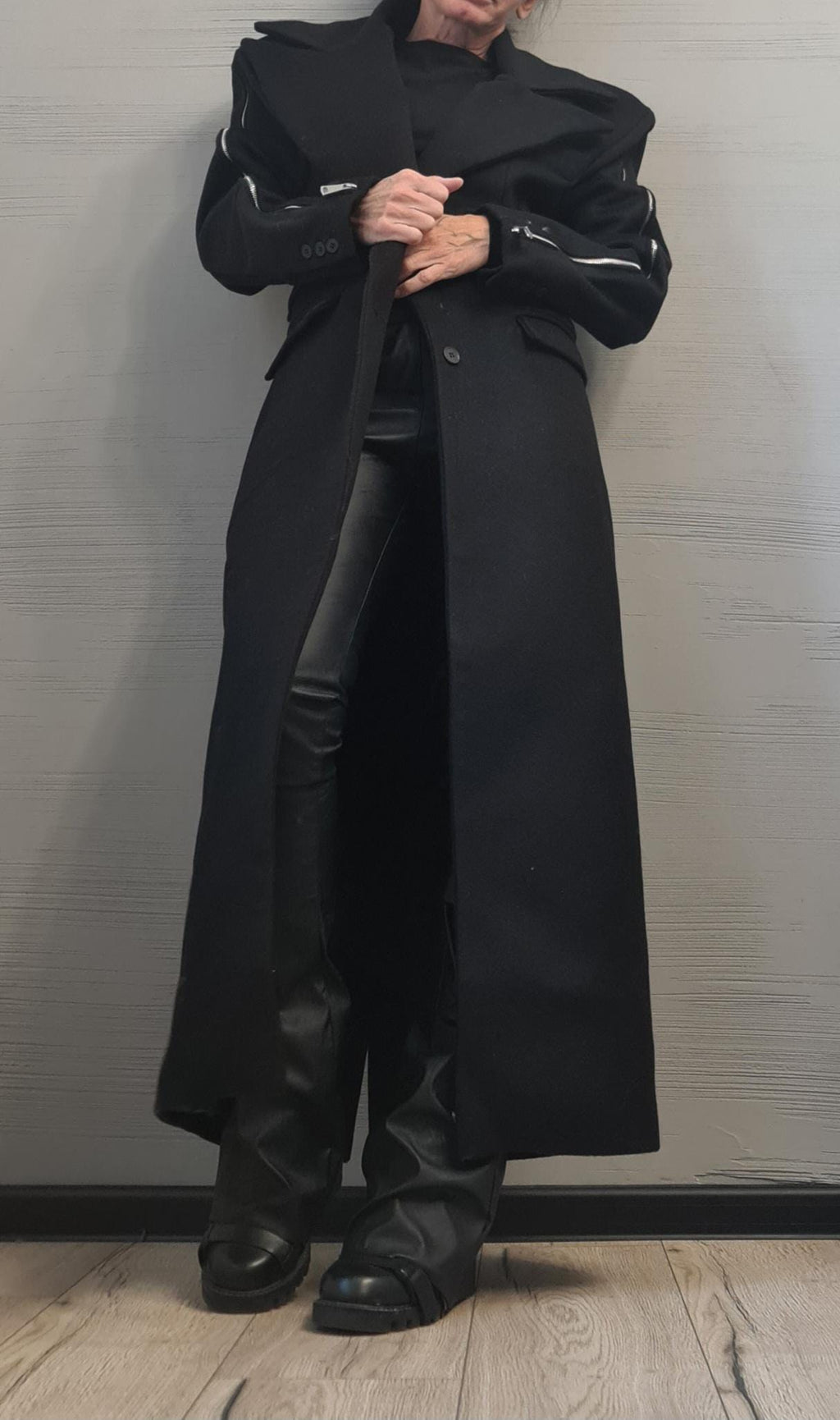 New collection Extravagant Long Coat Vest, Avant Garde  Coat, Wool Coat, Gothic Coat, Plus Size Clothingq DRESSSOESCODE 2025