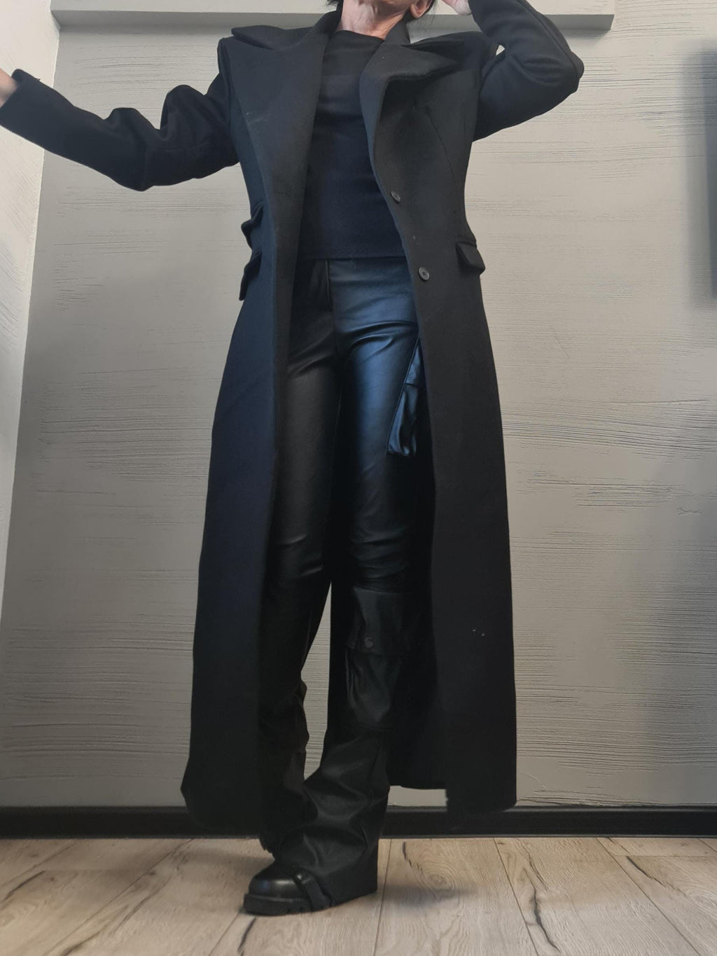 New collection Extravagant Long Coat Vest, Avant Garde  Coat, Wool Coat, Gothic Coat, Plus Size Clothingq DRESSSOESCODE 2025