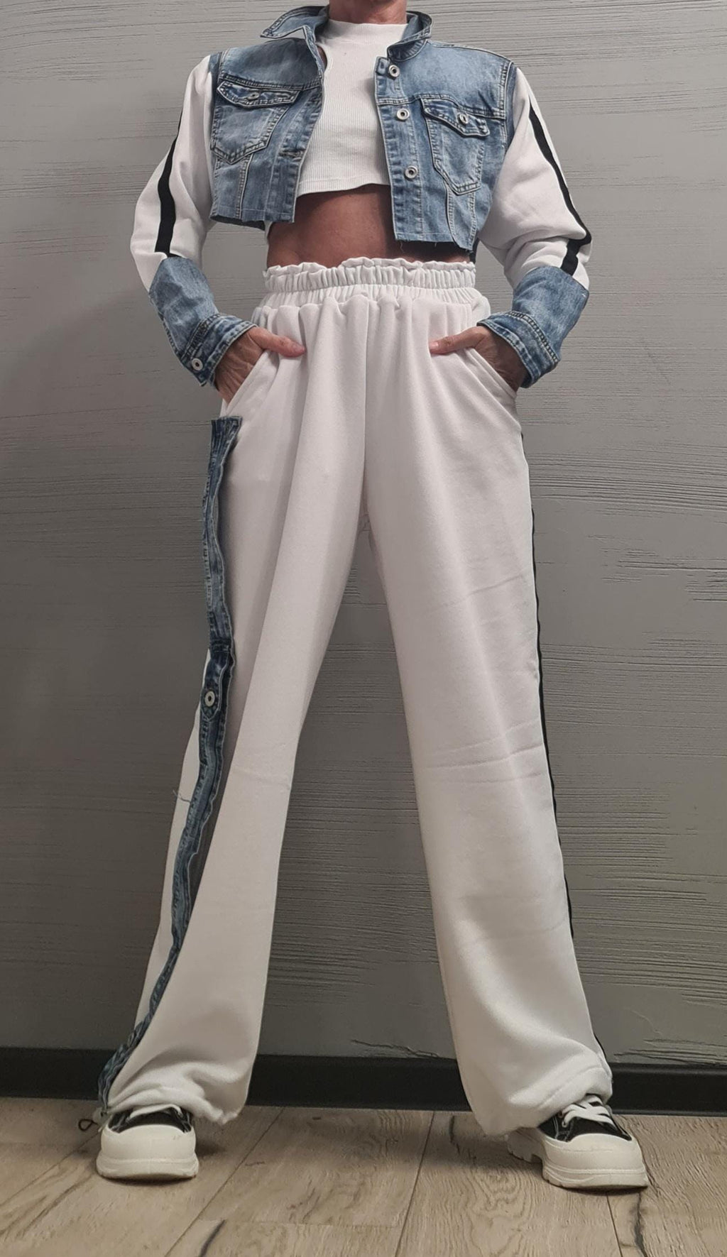 New collection Outwear Women Set, Cotton Denim Set, Extravagant Set, Extravagant Jacket and Pants, Cotton Denim Jacket