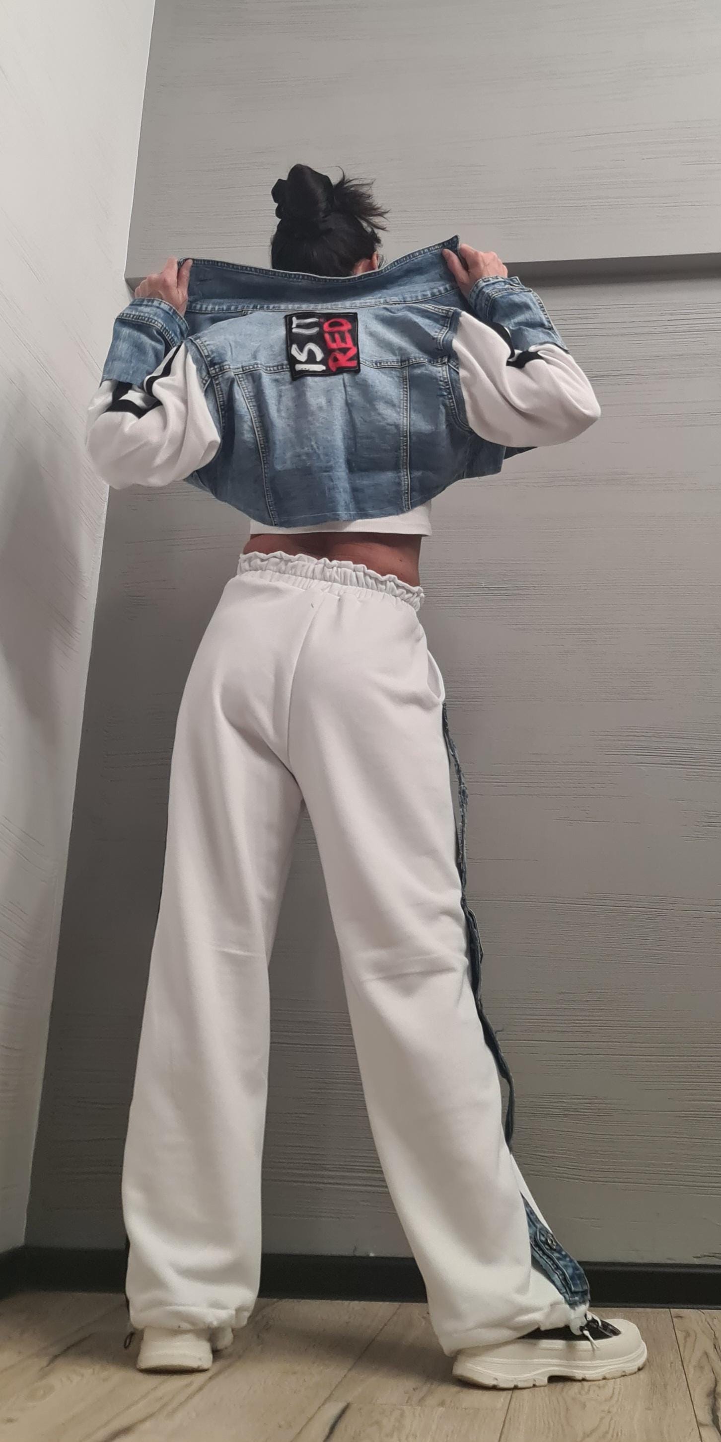 New collection Outwear Women Set, Cotton Denim Set, Extravagant Set, Extravagant Jacket and Pants, Cotton Denim Jacket