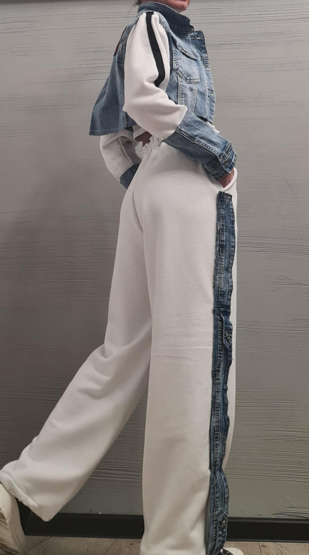 New collection Outwear Women Set, Cotton Denim Set, Extravagant Set, Extravagant Jacket and Pants, Cotton Denim Jacket