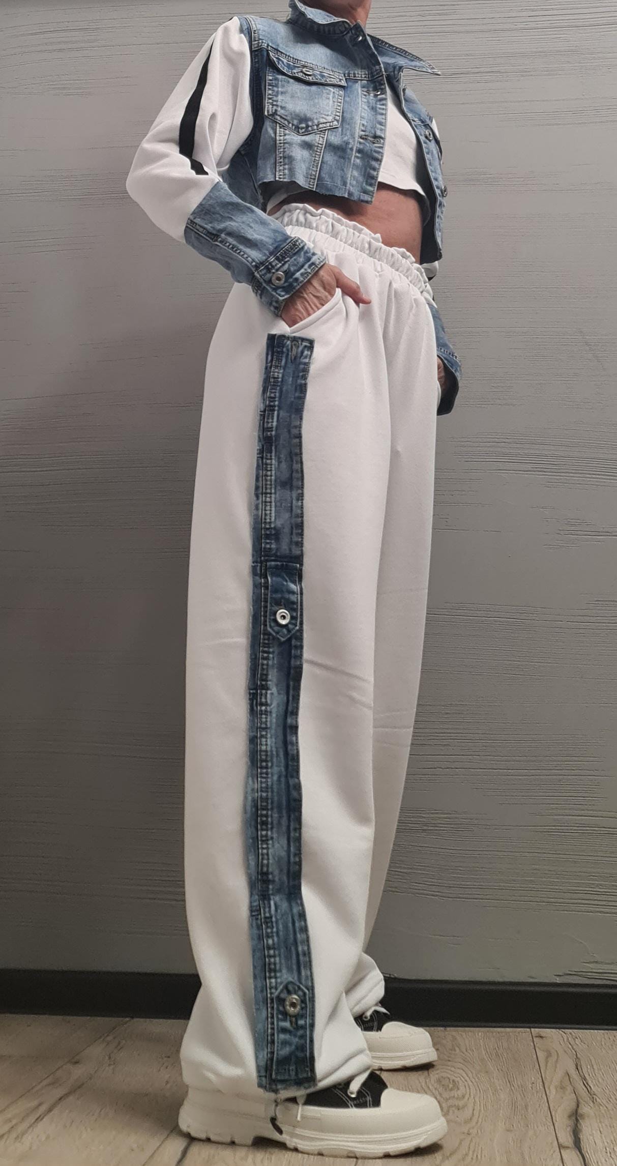 New collection Outwear Women Set, Cotton Denim Set, Extravagant Set, Extravagant Jacket and Pants, Cotton Denim Jacket