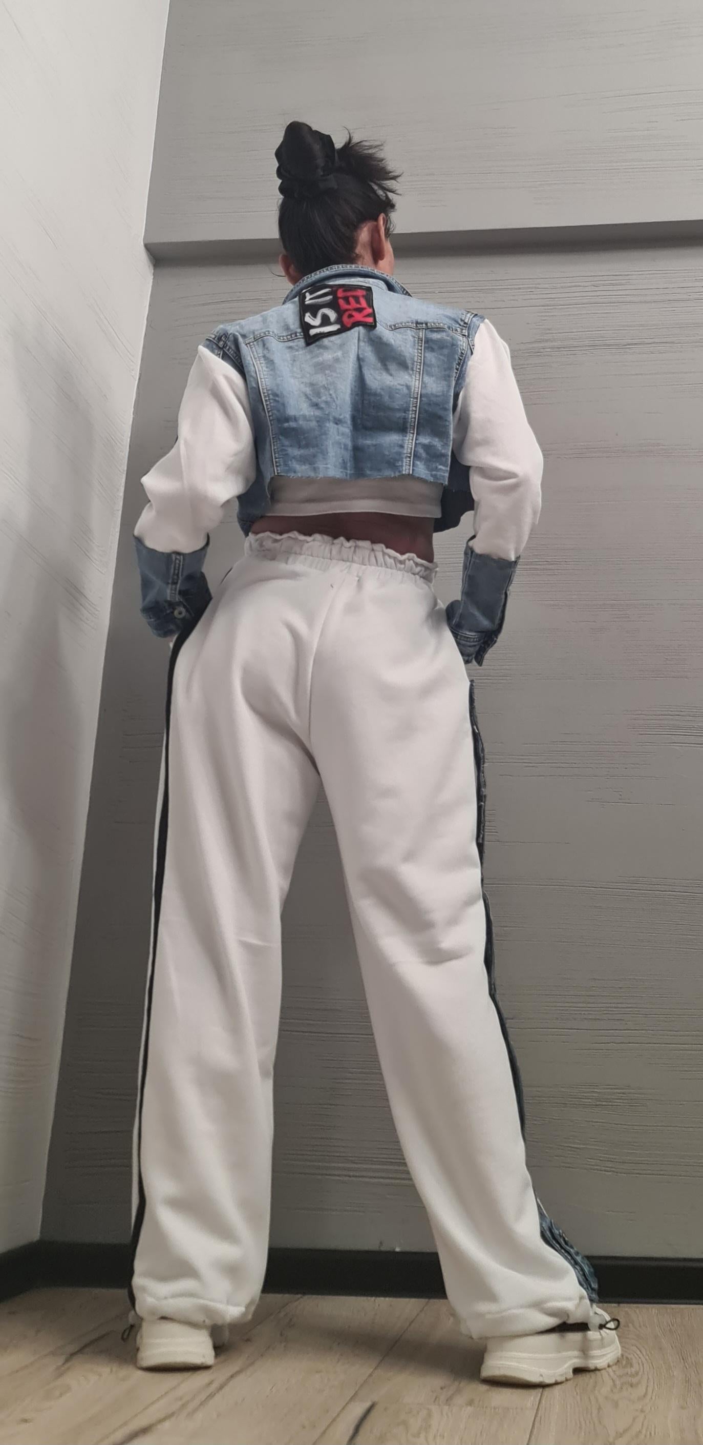 New collection Outwear Women Set, Cotton Denim Set, Extravagant Set, Extravagant Jacket and Pants, Cotton Denim Jacket