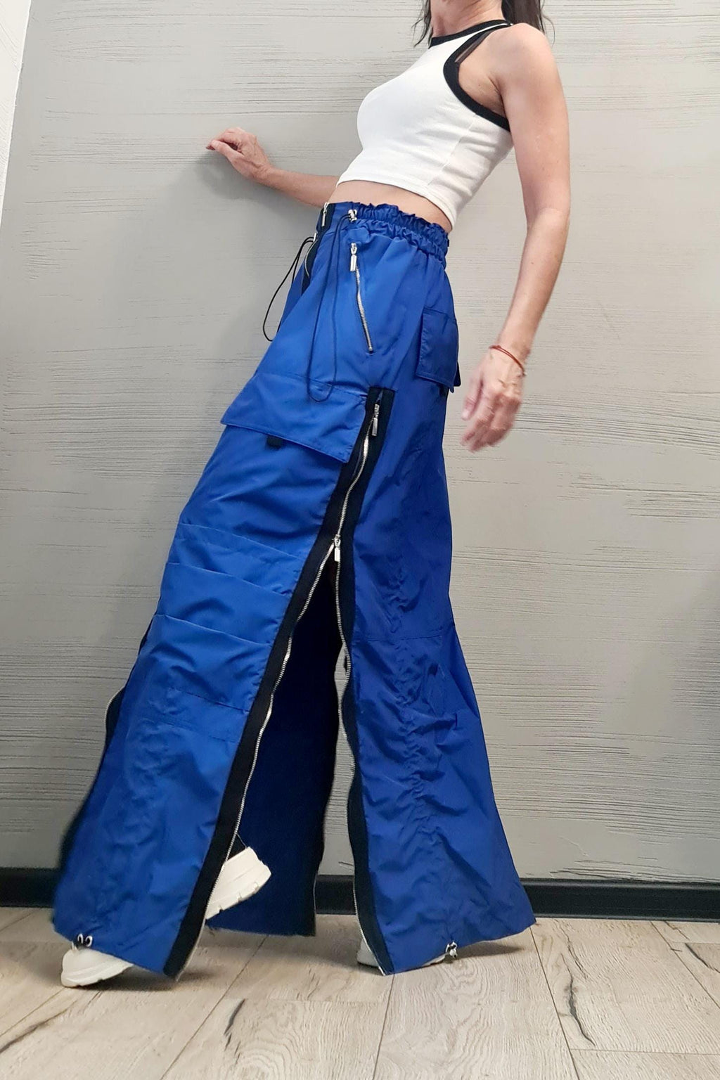 New collection Extravagant Long Skirt, Deconstructed Avant Garde Skirt Outside Pockets, Sexy Skirt Dress, DRESSSHOESCODE