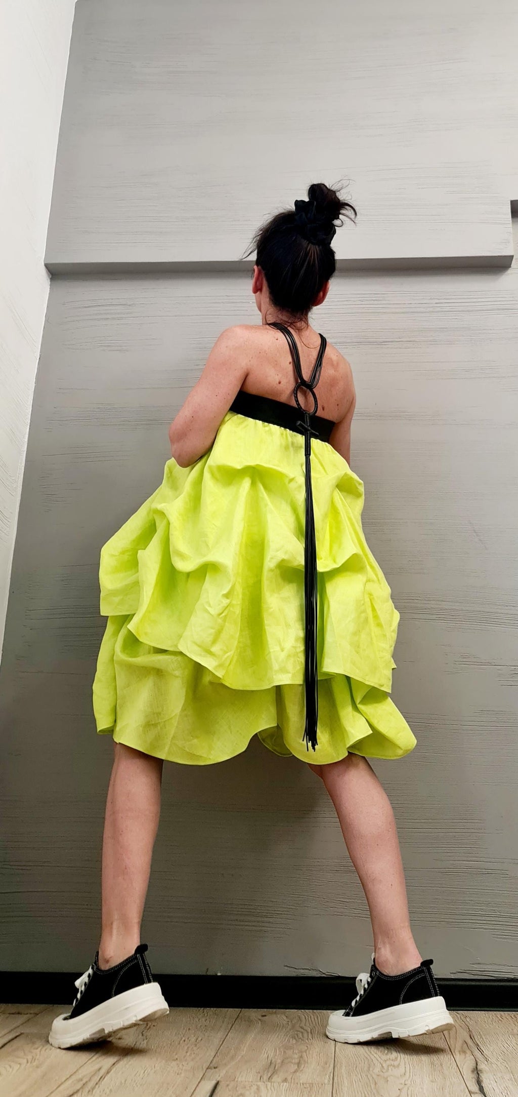 Circle Linen Skirt, Extravagant Skirt, Ball Cocktail Skirt, Gothic Skirt, Asymmetric Skirt, Steampunk Skirt, Wedding Skirt, High Waist Skirt