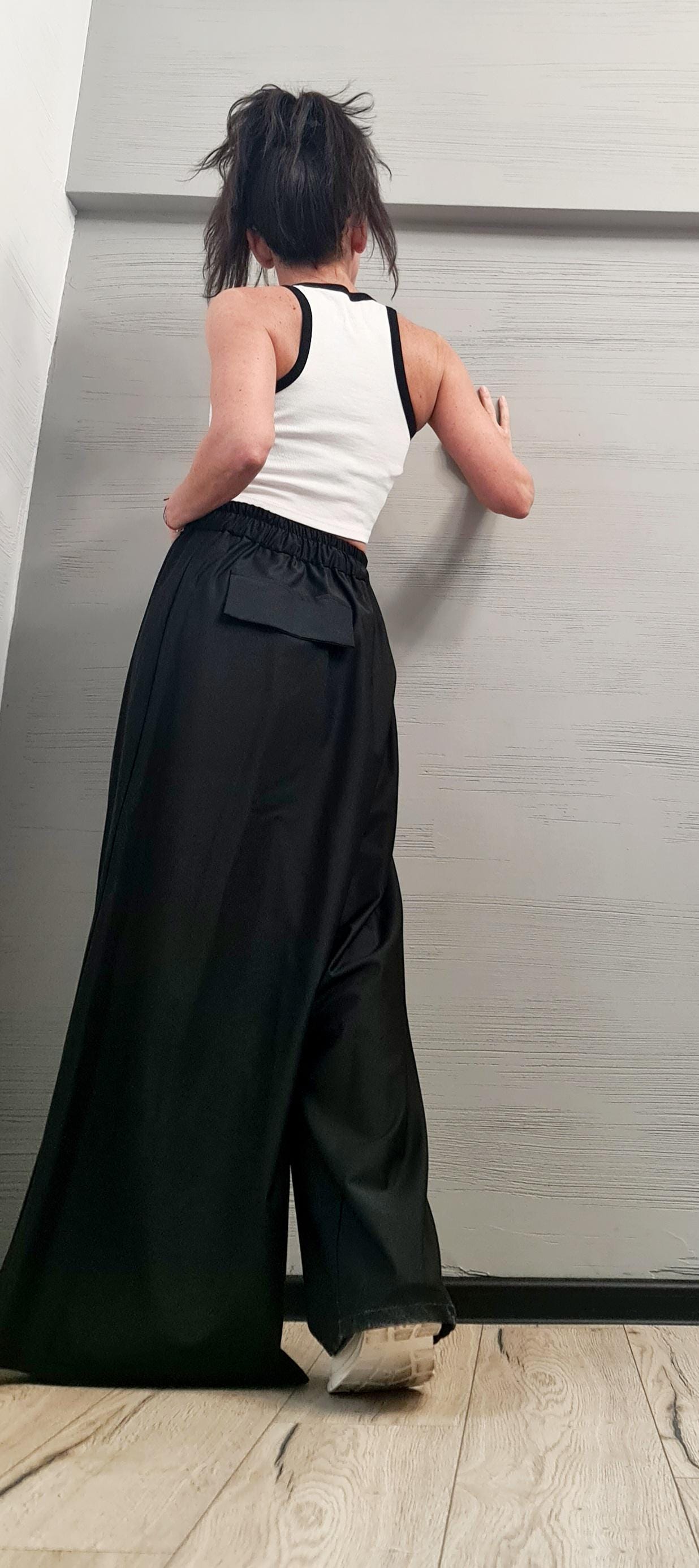Asymmetric Pants Women, Deconstructed Pants, Gothic Pants, Extravagant Pants, Avant Garde Pants, Wide-leg Pants, DRESSSHOESCODE