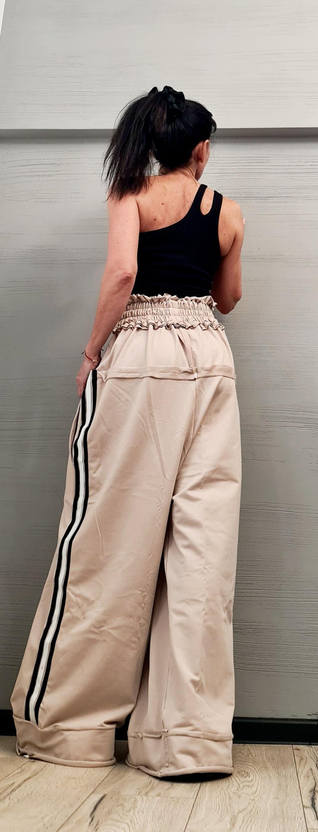 Avant Garde Loose Pants, Harem Pants Women, Extravagant Cotton Pants, Casual Pants, Loose Pants