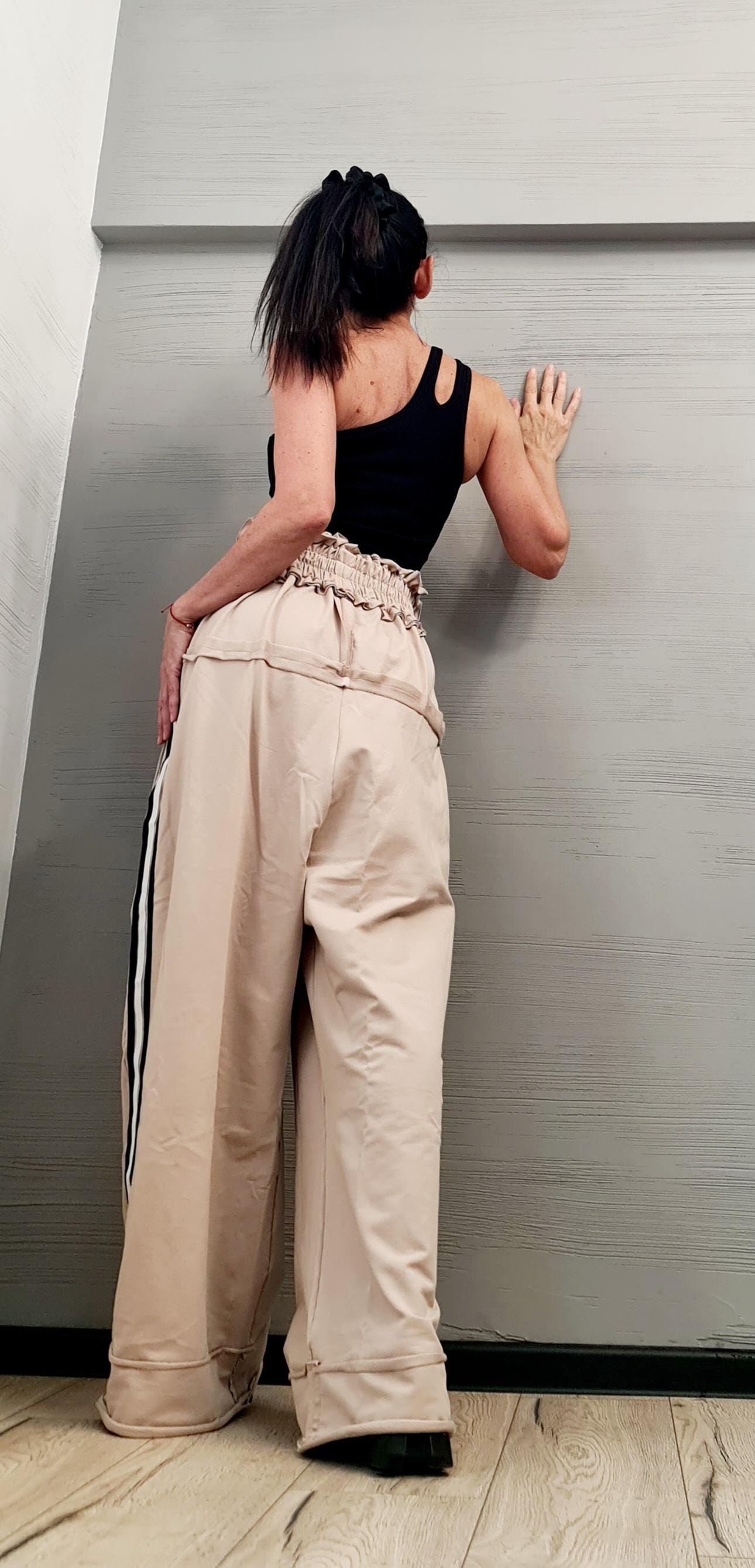 Avant Garde Loose Pants, Harem Pants Women, Extravagant Cotton Pants, Casual Pants, Loose Pants
