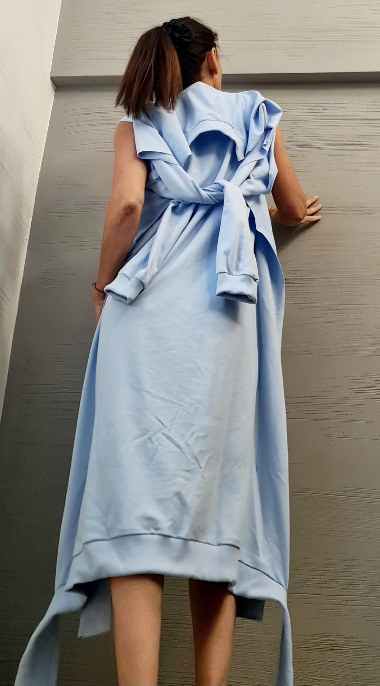 Asymmetrical tunic, Avant Garde Loose Tunic, Deconstructed Top, Oversize Tunic, Long Short Sleeve Top DRESSSHOESCODE