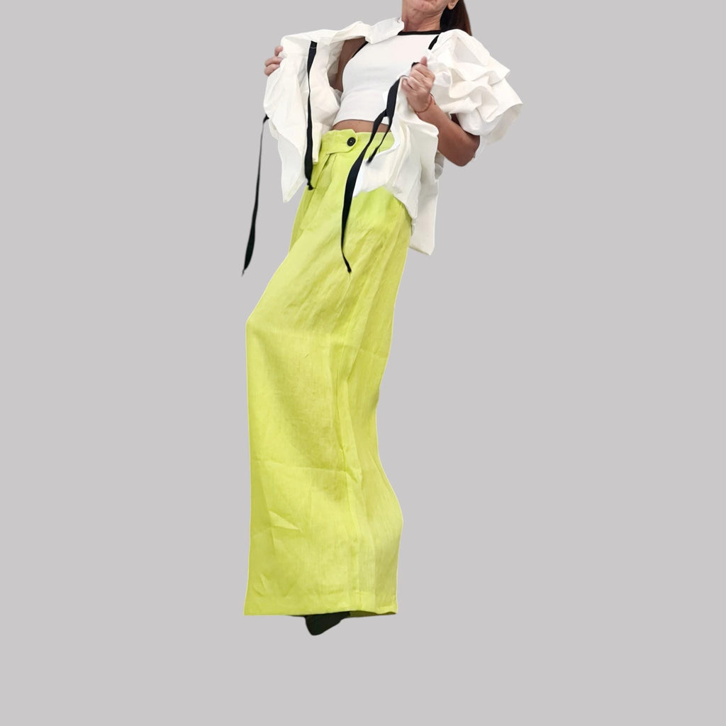 White Linen Avant Garde Jacket, Artistic Ruffle Wrap Jacket, Loose Fit Linen Blazer, Summer Statement Coat, Handmade Natural Fiber Outerwear