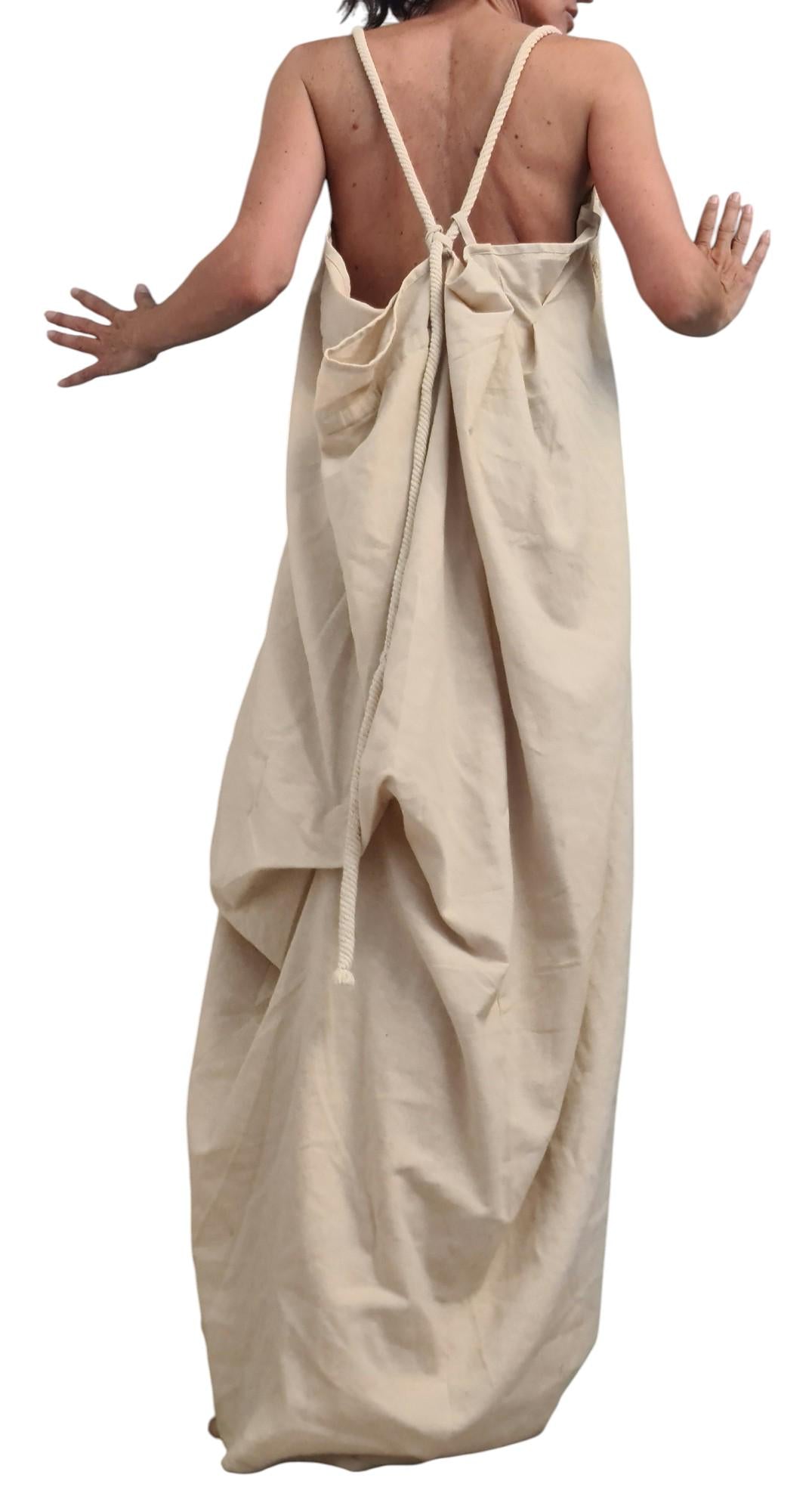 Linen Long Dress, Asymmetric Dress, Plus Size Clothing, Oversize Dress, Sleeveless Dress, Open back, New collection