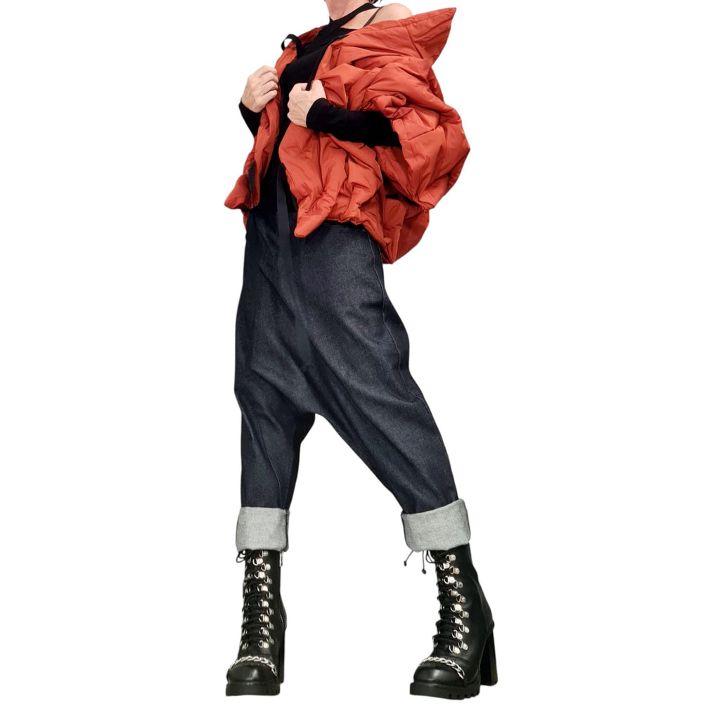 Extravagant Winter Jacket, Women Short Jacket, Asymmetric Jacket, Waterproof Jacket, Windproof Puffer Jacket, Quilted Jacket, DRESSSHOESCODE