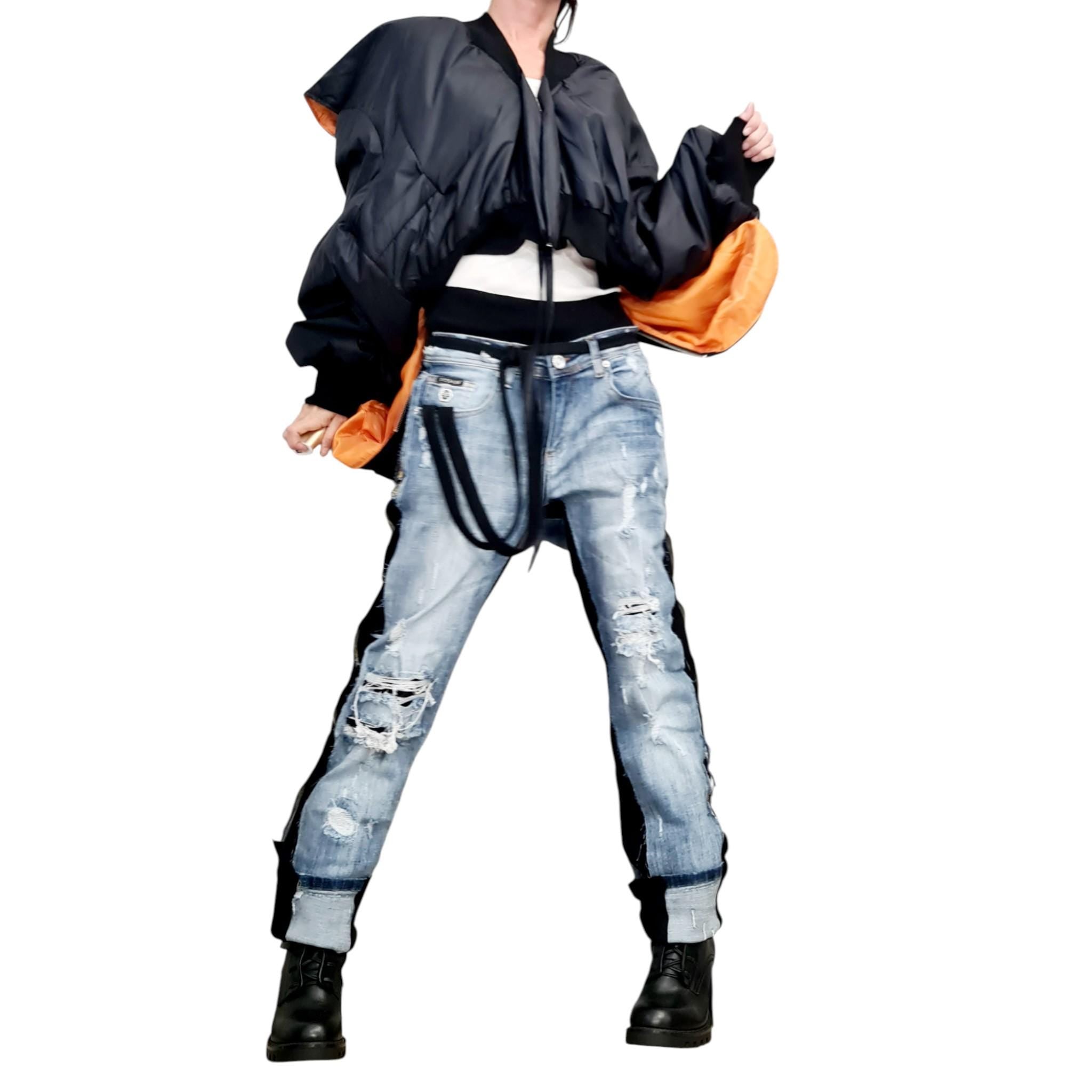 Extravagant Short Jacket Vest, Winter Jacket, Women Jacket Vest, Urban Clothing, Zipper Jacket, Wadding Jacket, Bomber Jacket, Long Sleeve