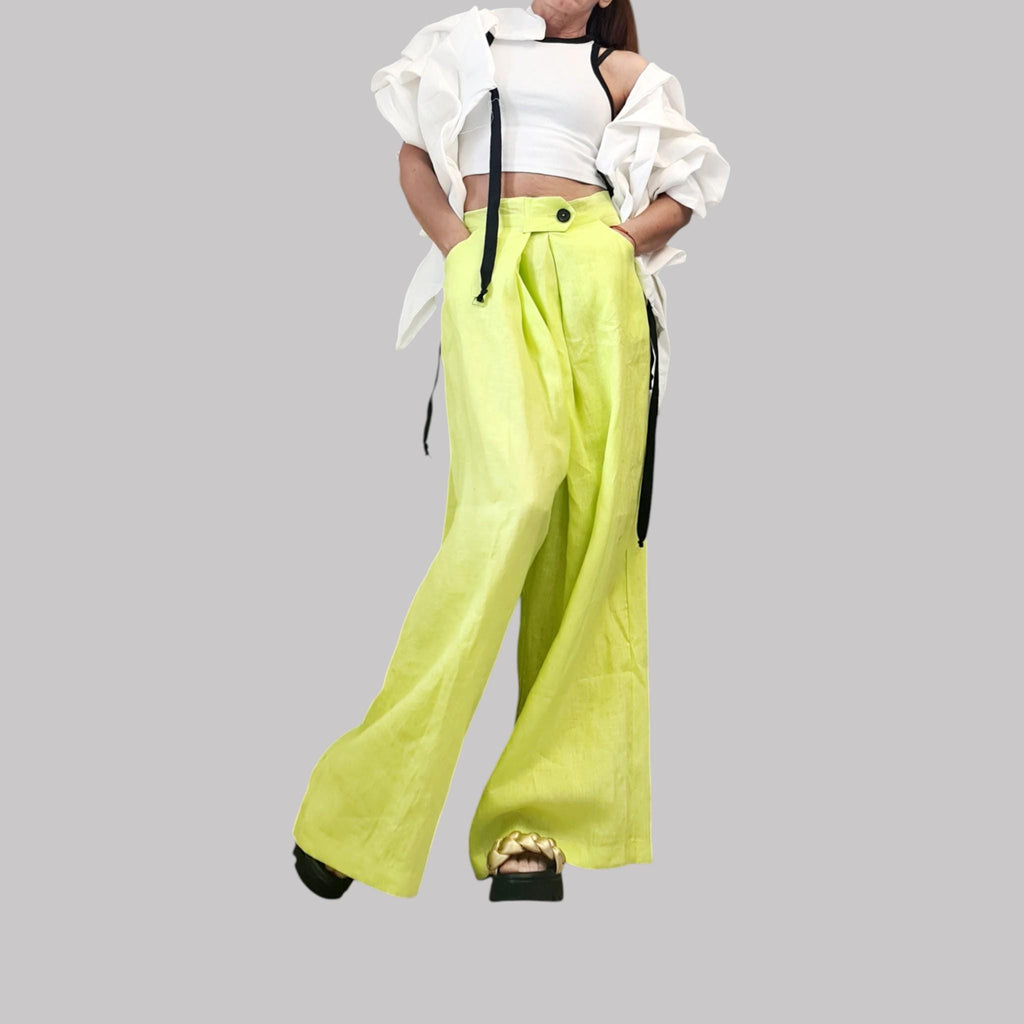 White Linen Avant Garde Jacket, Artistic Ruffle Wrap Jacket, Loose Fit Linen Blazer, Summer Statement Coat, Handmade Natural Fiber Outerwear