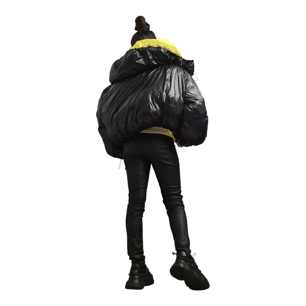 Extravagant Reversible Puffer Jacket | Avant Garde Handmade Coat | Silicone Fiber Fill | Zipper & Pockets | Warm Winter Jacket EU