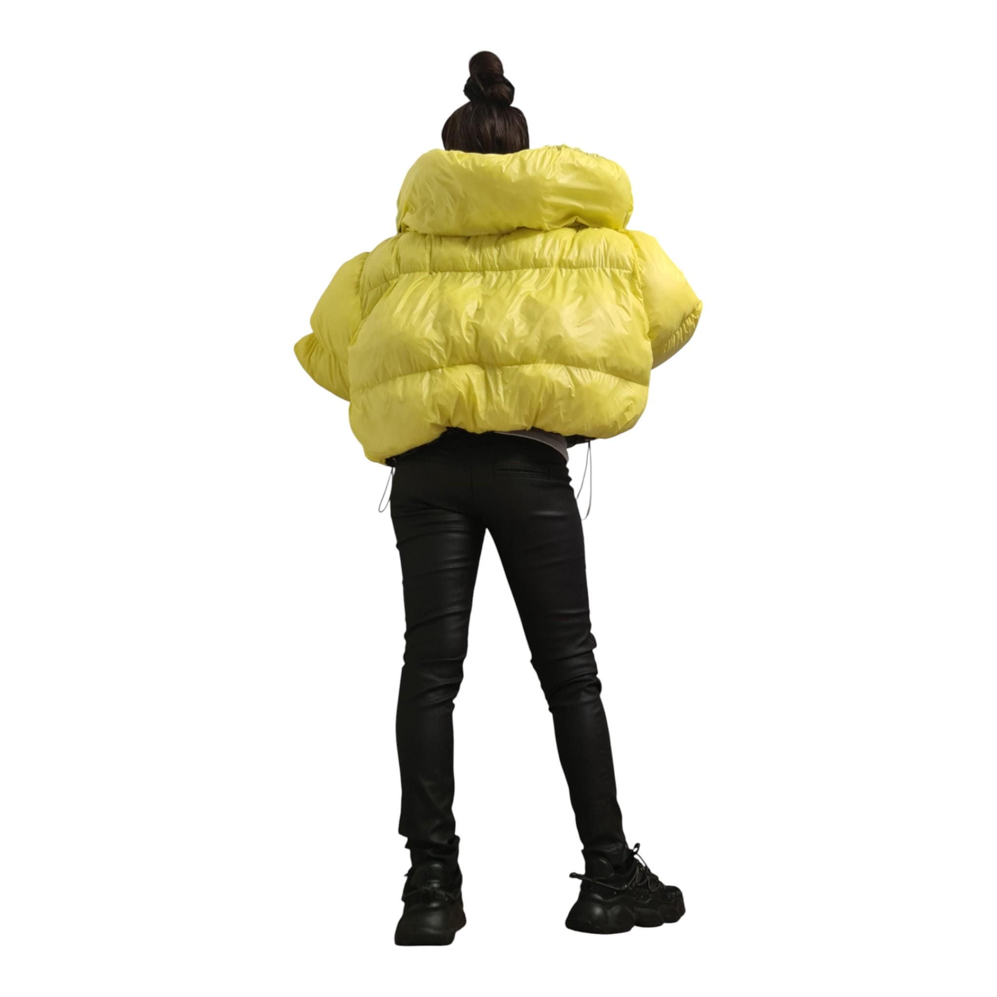 Extravagant Reversible Puffer Jacket | Avant Garde Handmade Coat | Silicone Fiber Fill | Zipper & Pockets | Warm Winter Jacket EU