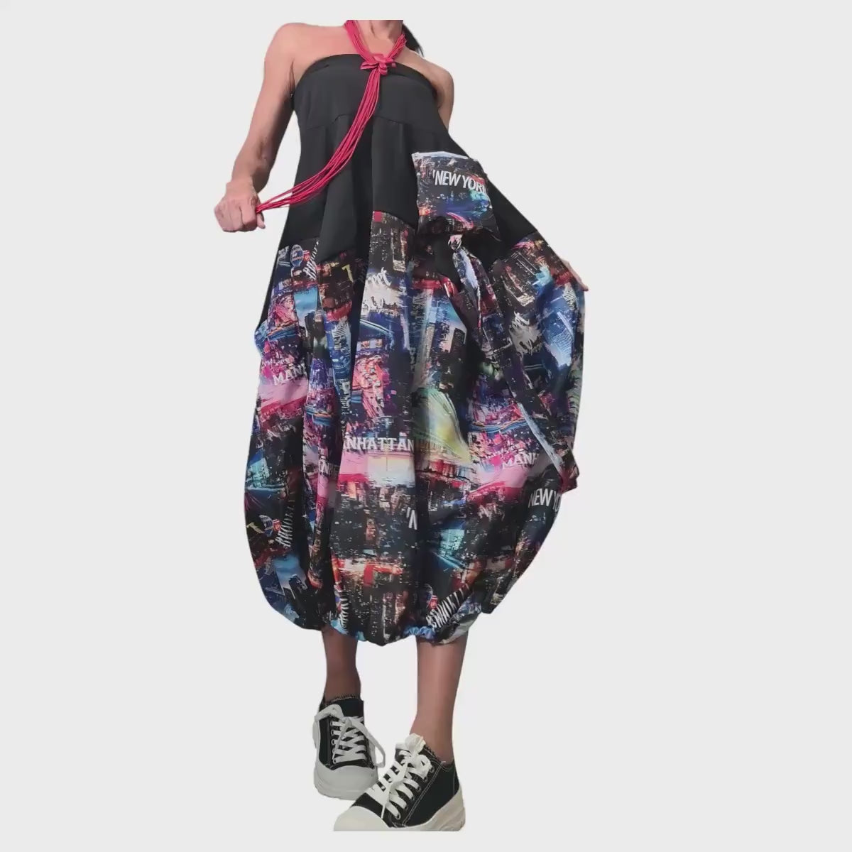 Extravagant Skirt Dress Women, Cocktail Skirt, Gothic Skirt, Asymmetric Skirt Dress, High Circle Skirt, Skirt with print