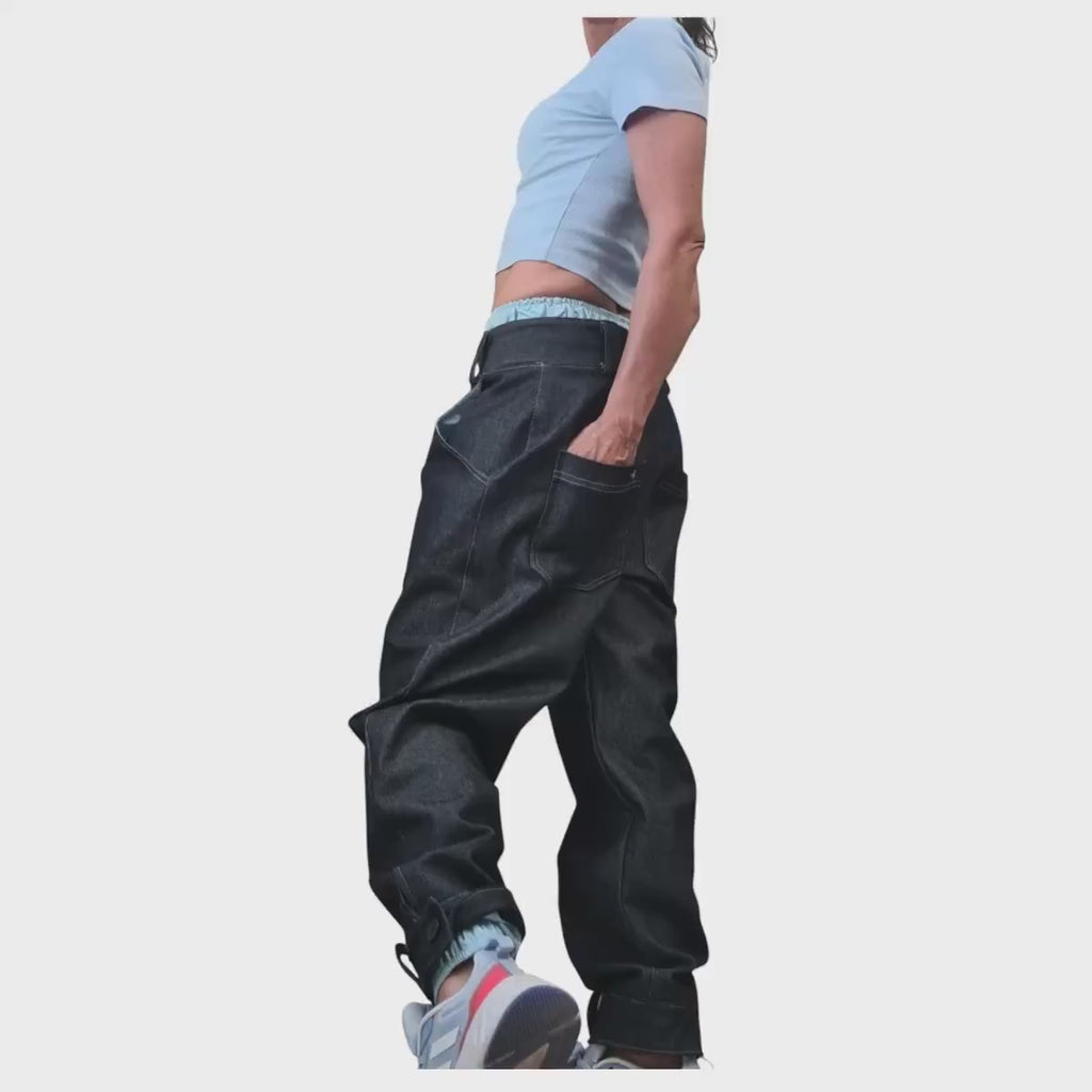 NEW Collection Extravagant Denim Pants, Avant Garde Pants, Harem Pants Women, DRESSSHOESCODE